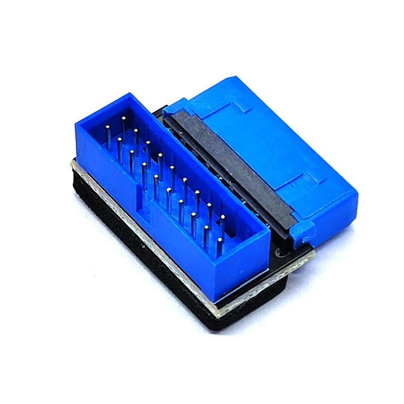 Placa base divisora USB de 19 pines a 19 pines, Conector de cabezal de 19 pines macho a hembra, adaptador elevador de enchufe USB3.2 GEN1 de 19 pines/20 pines