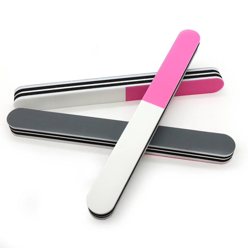 20 szt. Proste pilniki do paznokci, grube gąbki polerskie, pilnik polerski o gradacji 600/1200/3000, akcesoria do manicure, narzędzia do zdobienia paznokci.