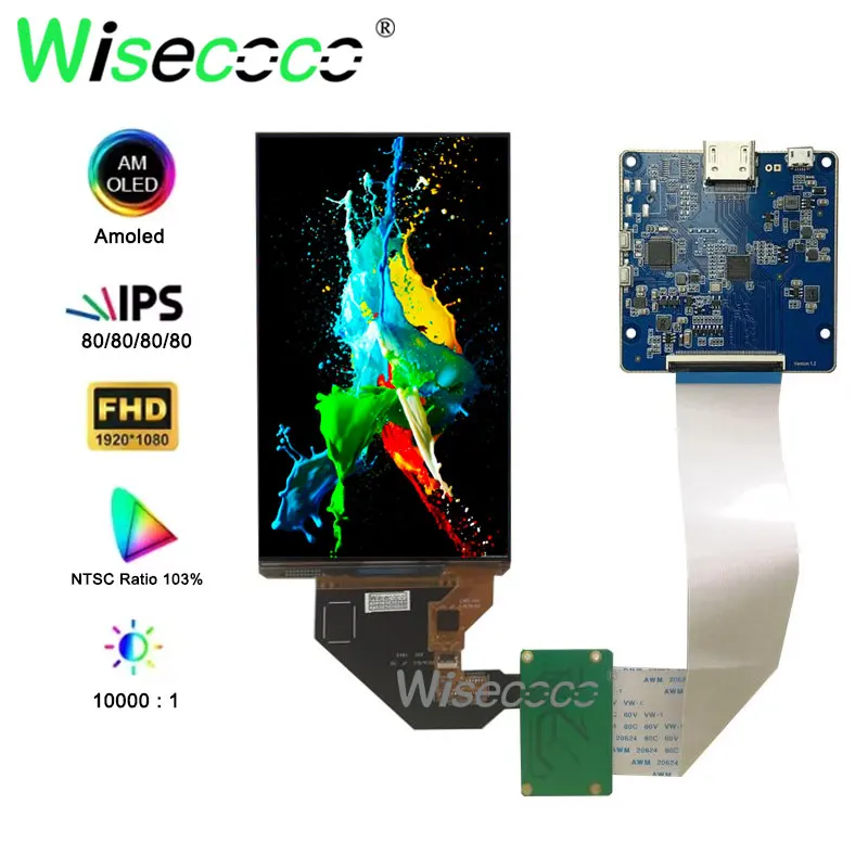 5.5 INCH OLED SCREEN IPS 1920x1080 FHD AM-OLED SCREEN DISPLAY MIPI MICRO USB DRIVER BOARD