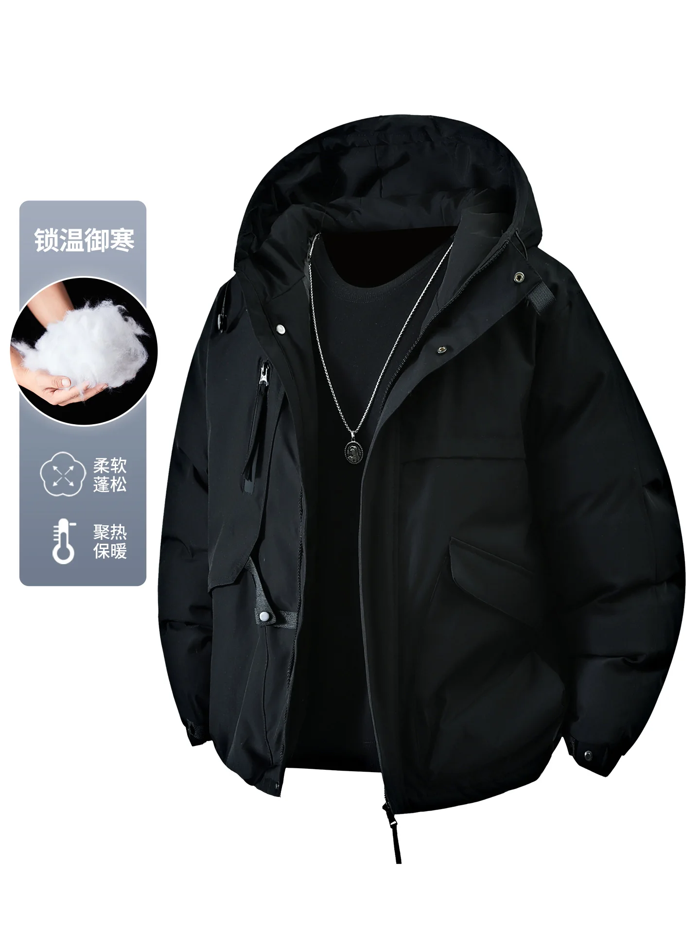 Men New Trendy Couple Windproof Warm Parkas Men Thick Outdoor Windbreaker Coat Men Fashion Casual Waterproof Coat Men Outerwear
