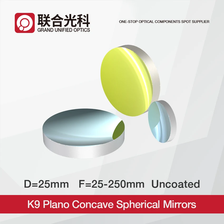 K9 Optical Glass Spherical Reflector Mirrors Uncoated