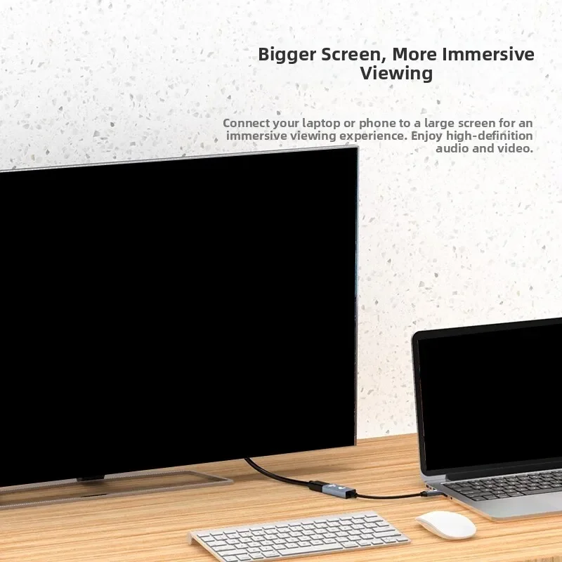 8K Type-C To DP Adapter Mobile And Laptop Screen Connection Line Converter For Stunning 3D Visuals & 165Hz High Refresh Rate