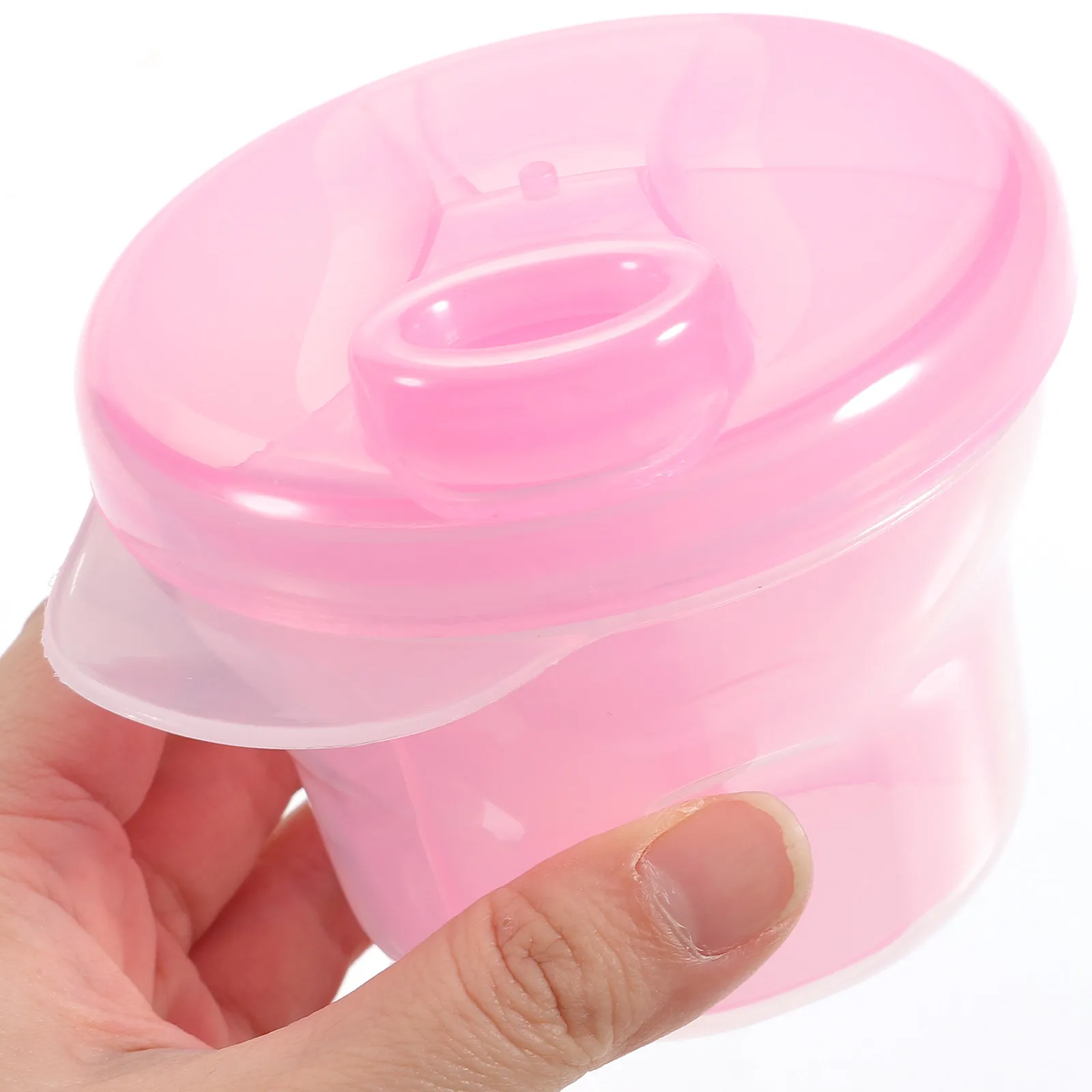 

3Pcs Milk Powder Box Rotating Portable Storage Container Baby Snack Food Dispenser Pink Milk Powder Box