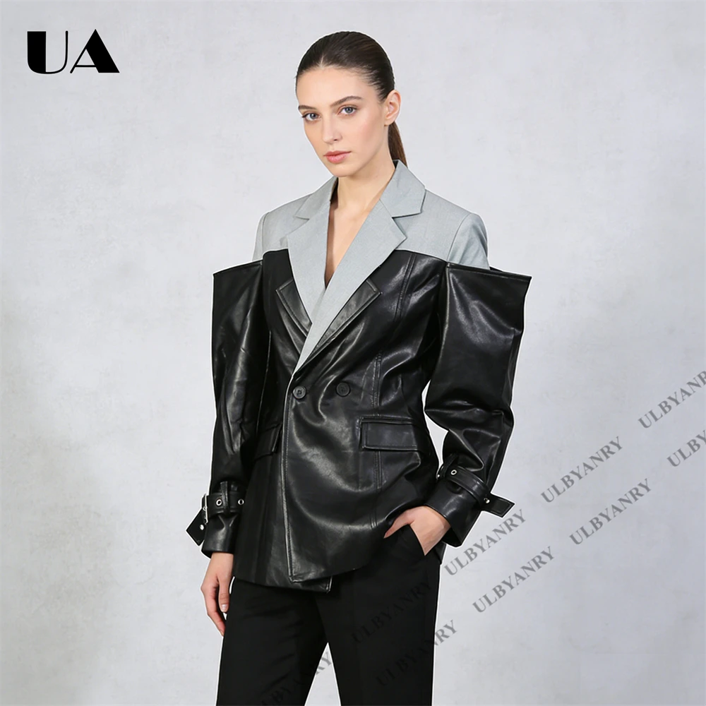 ULBYANRY Colorblock kunstleer - Street Fashion Week recensie en prijs