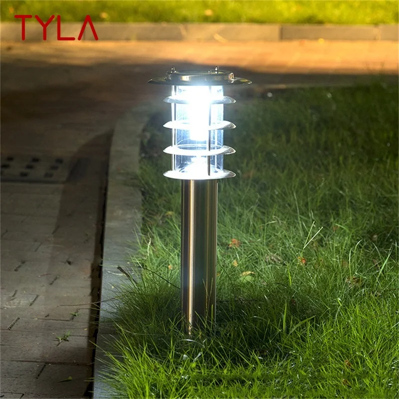 

TYLA Outdoor Solar Lawn Lamp Contemporary LED Waterproof Patio Garden Light for Home Porch Villa