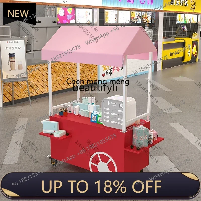 

Z189 Stall cart mobile promotion desk supermarket truck shelf display stand shopping mall float
