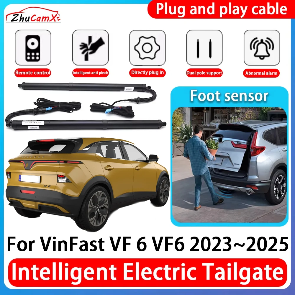 

ZhuCamX Car Power Trunk Electric Suction Tailgate Intelligent Tail Gate Lift Strut For VinFast VF 6 VF6 2023~2025