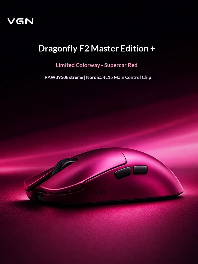 VGN Dragonfly F2 Master Edition Wireless Mouse Three Mode Connection PAW3950 Extreme Sensor Game Mouse Double 8K Rate Of Return