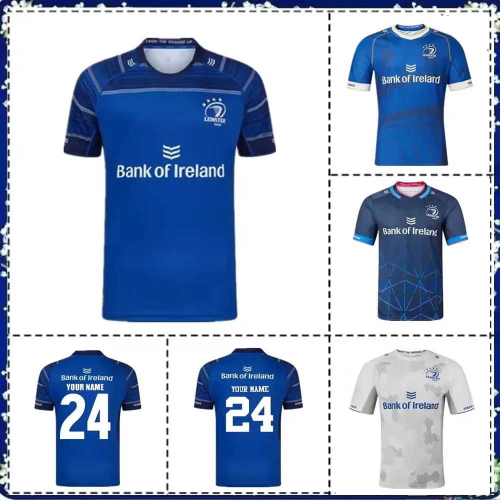 2024 2025 LEINSTER MENS HOME RUGBY TRAINING JERSEY taglia: S-XL-5XL (stampa nome e numero)