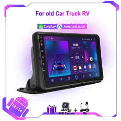 For Old Car Truck RV Car Radio Multimedia Video Player Navigation GPS Android 12 Auto Wireless BT Carplay Autoradio No 2 Din DVD