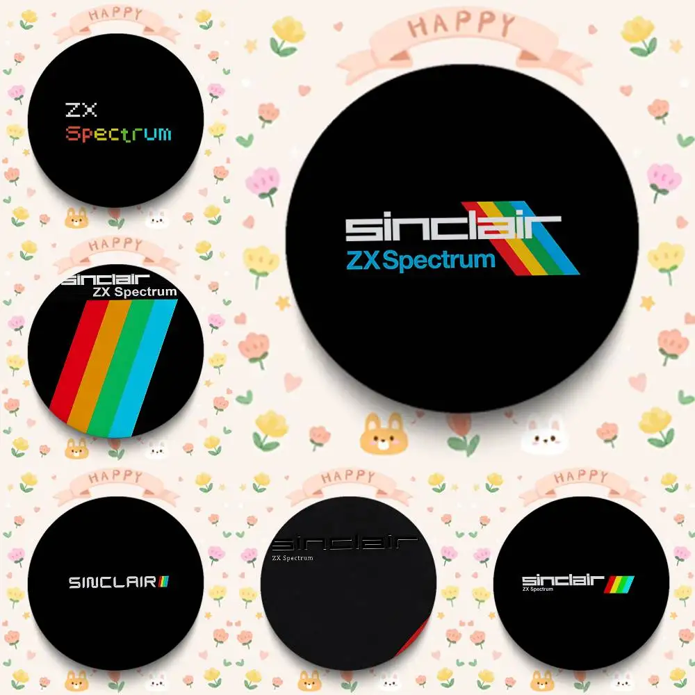 Insignias Retro Sinclair Zx Spectrum de 25, 32, 44, 58 y 75 mm, Pin Redondo para Cosplay, Decoración de Bolsos, Regalos para Fans, Coleccionistas, Amigos, Broche, Souvenir