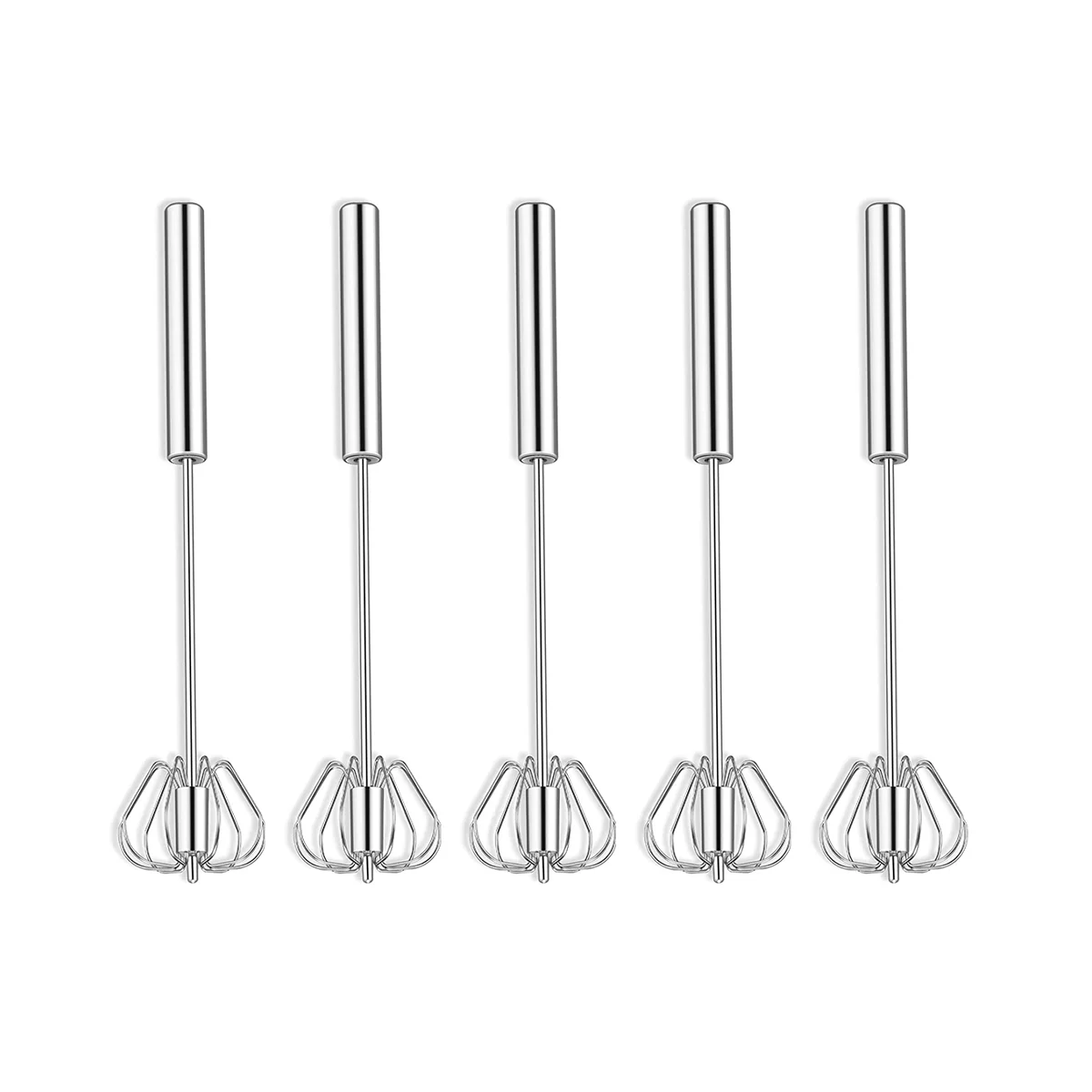 Hand Push Whisk, Semi-Automatic Egg Whisk, Stainless Steel Egg Whisks for Home Blending, Whisking, Beating, Stirring