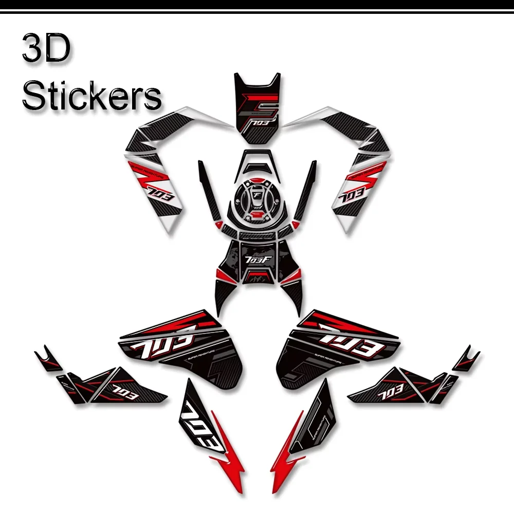 For Zontes ZT703-F   ZT703-F ZT 703F ZT 703F  ZT703-F ZT703-F New Motorcycle Fuel Tank Pad Sticker Moto Epoxy resin Decals