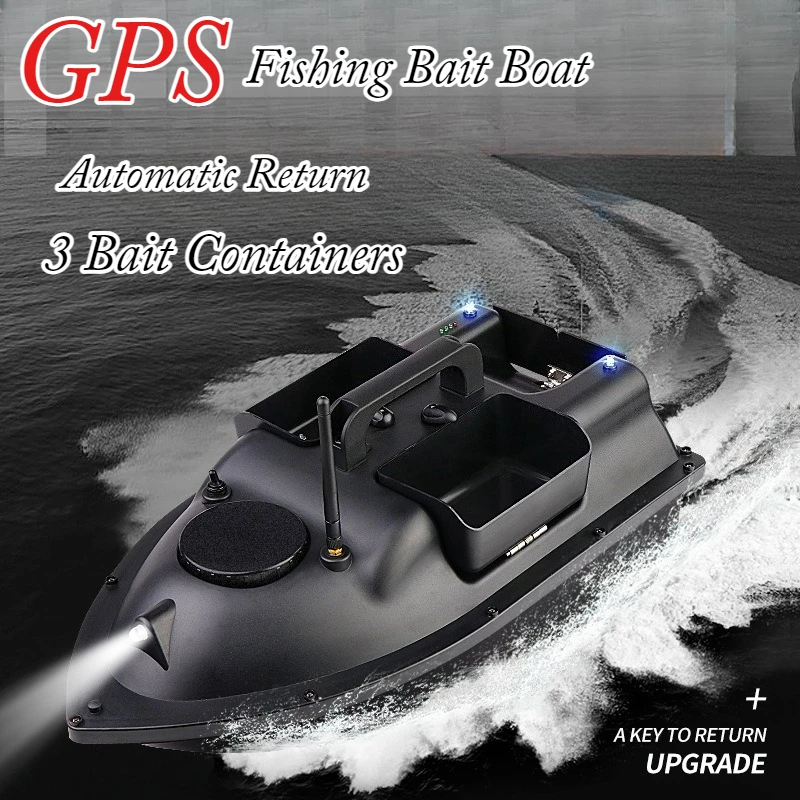 

Wireless Bait Boat V18GPS Fishing Bait Boat with 3 Bait Containers Automatic Return Function 5200mah EU12000mah EU