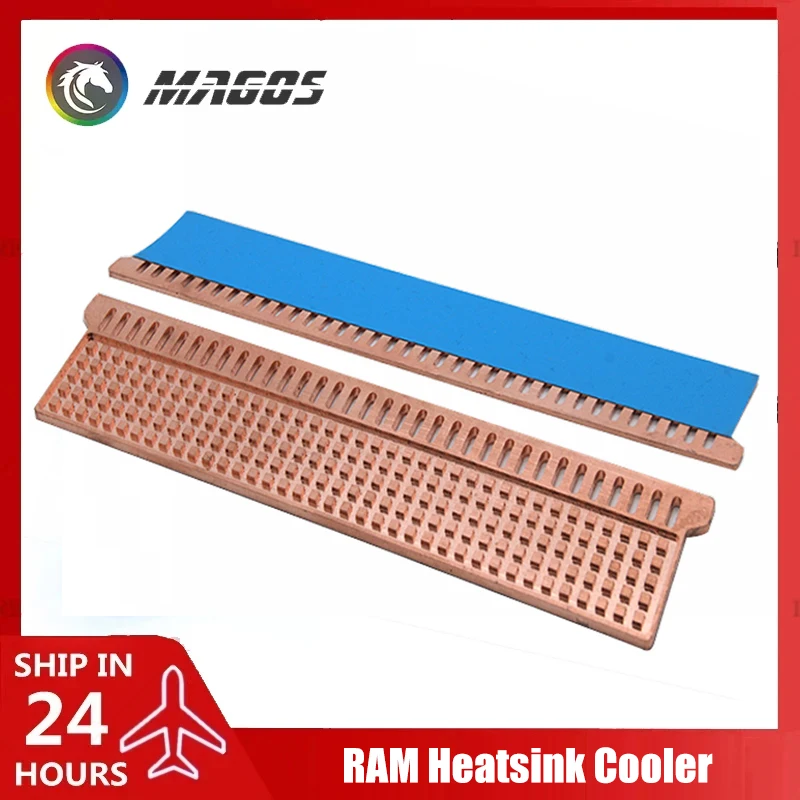 

Copper Memory Cooler Vest Cooling Notebook & Desktop DDR Heatsink 1.5mm Universal Heat Sink RAM Armor Cover Cooling Radiator
