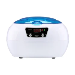 600ML Ultrasonic Cleaner Washer for Glasses Jewelry Razor Manicure Stones Cutters Portable Washing Machine with Digital Timer