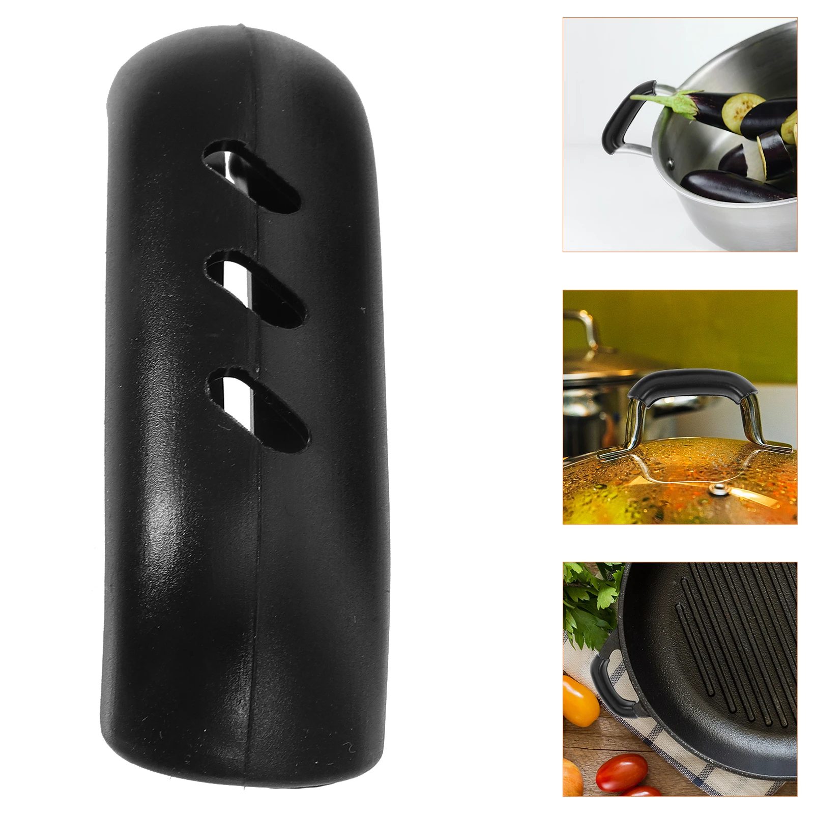 

Insulated Handle Gloves Pot Pan Protectors Frying Holders Heat Resistant Kitchen Tools Anti-Scalding Non-Slip Handle Sleeves For