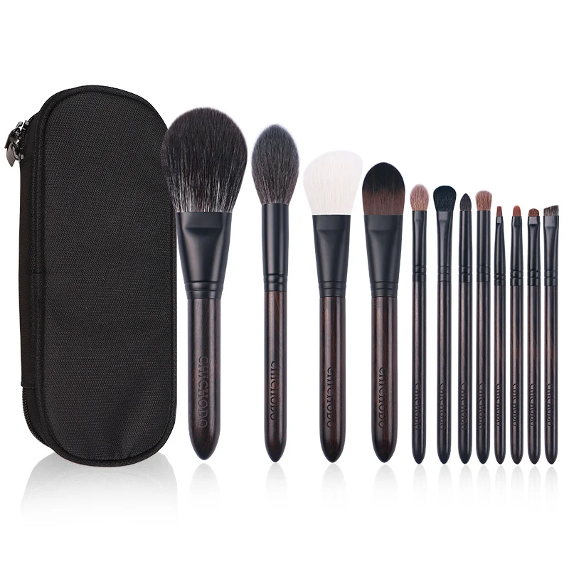 Classical 12 pcs and Set-2 Handle Types Available-Natural&Synthetic Hair Cosmetic Kits-Beauty Tools