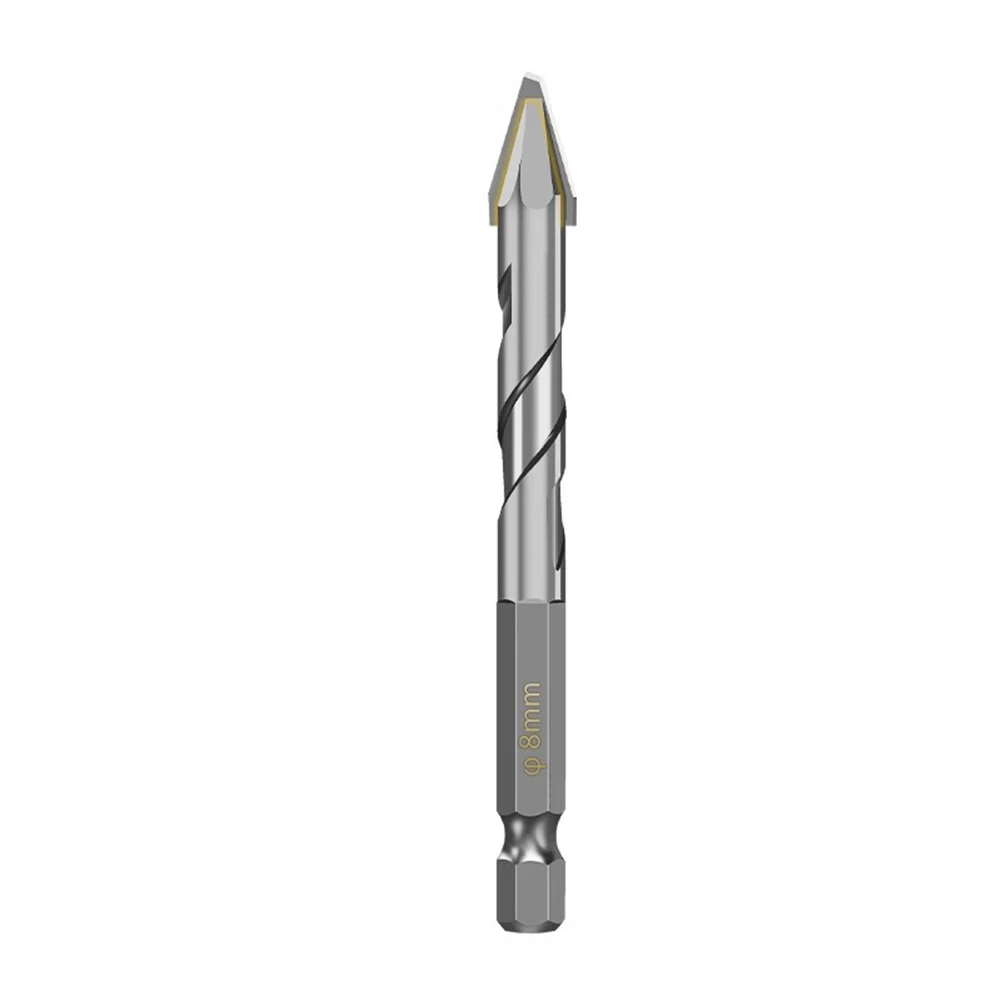 Carbide Drill Bit Set 5 Pieces 6 8 10 12mm for Drilling Concrete Steel Tiles Wood Aluminum Sheet Metal DryFor Wall