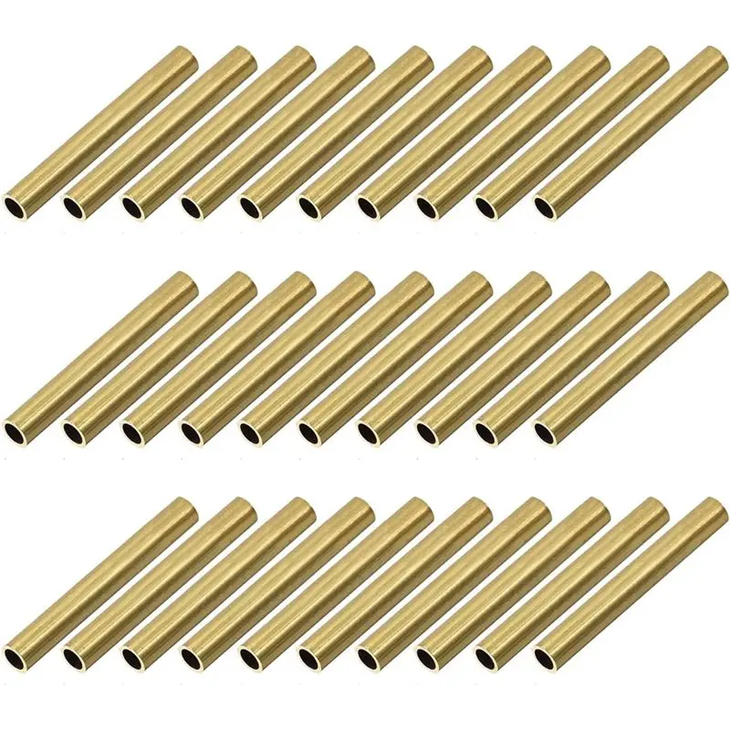 

AEE8-30 Pieces 7Mm Slim Pen Tube Pen Tube Replacement Accessories 2-1/32 Inch Long Slim Replacement Tube Twist Supplies