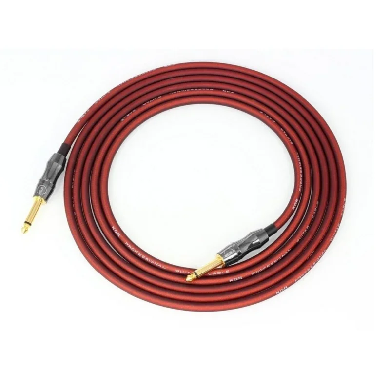 3 Meter KGR 20AWG Electric Guitar Bass Audio Cable Connector Straight Instrument Noise Reduction Shield Guitar Cable