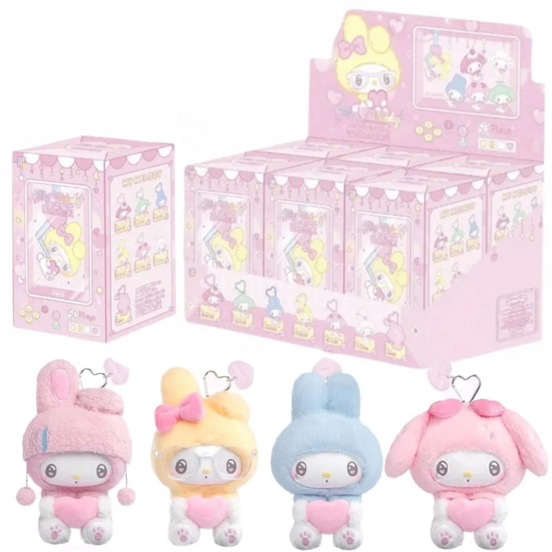 

Official Genuine Sanrio My Melody 50th Anniversary Milk Candy Series Blind Box Plush Rubber Cute Backpack Pendant Girl Gifts
