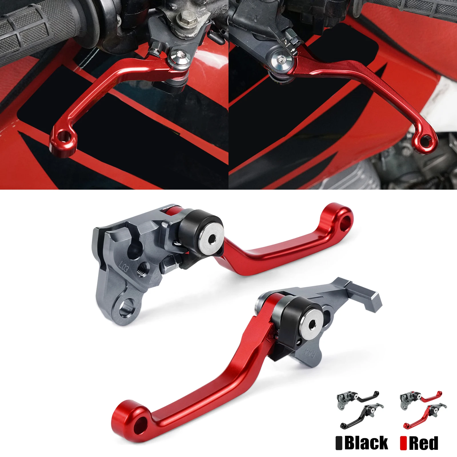 For Honda XR650L XR 650L 1993-2024 2023 2022 2021 2020 2019 2018 Motorcycle Pivot Brake Lever & Clutch Lever Handle Aluminum