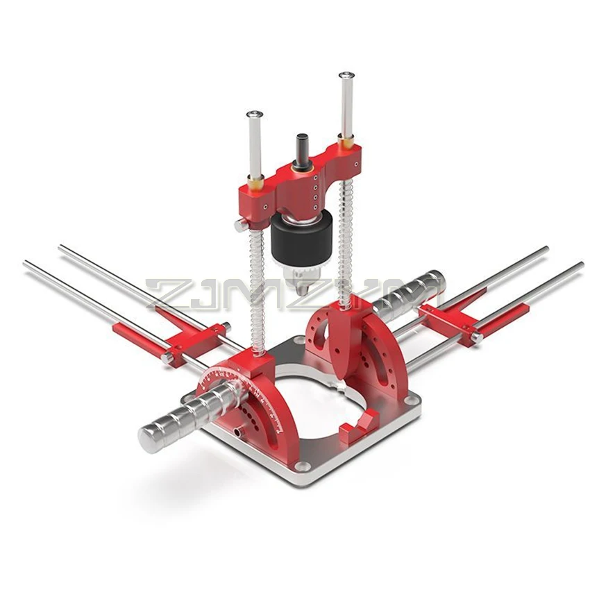 Hole Punch Locator Multi-Angle Drill Guide Adjustable Height Drilling Tool Hole Opener DIY Woodworking Drilling Auxiliary Tool