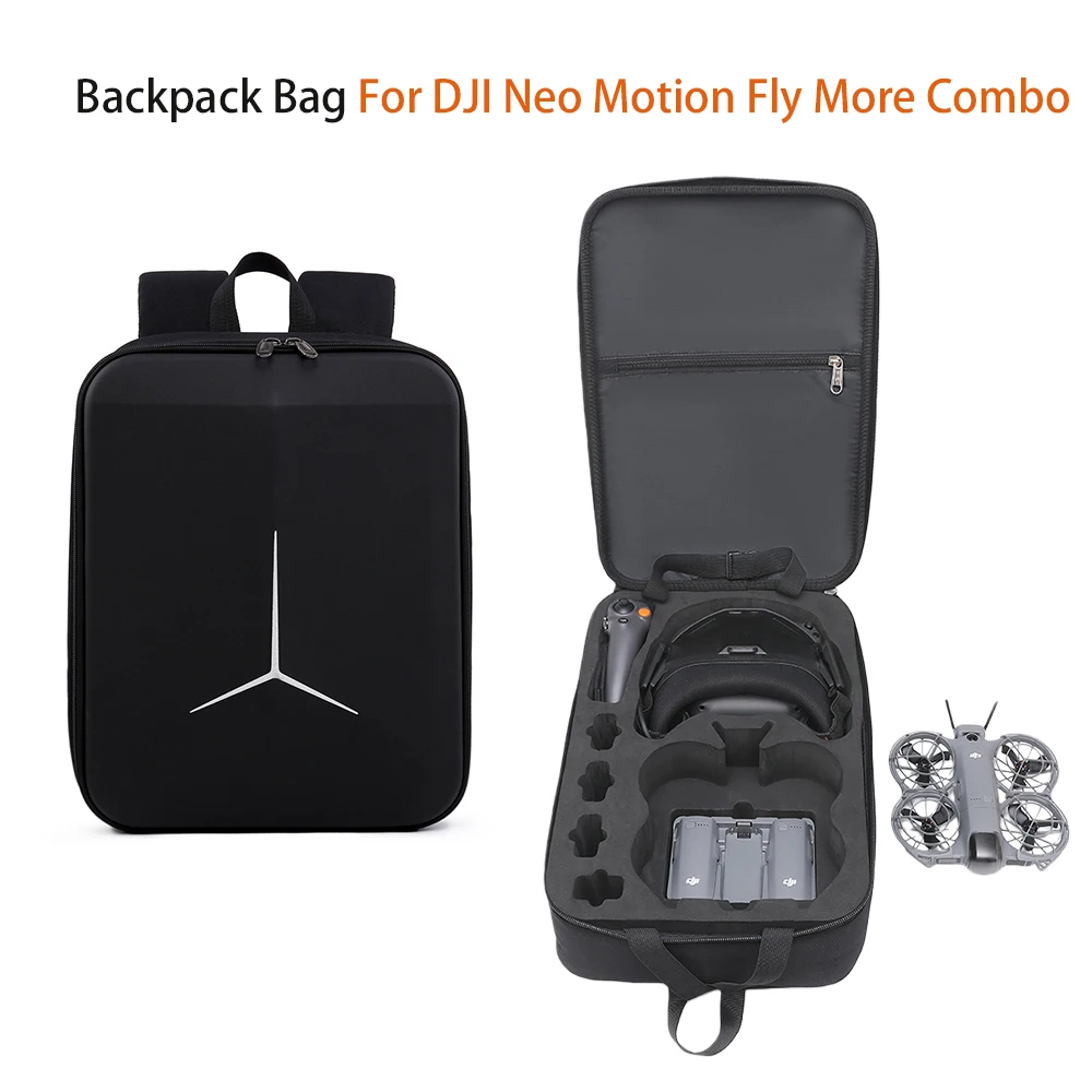 Borsa zaino per DJI Neo 2 Motion Fly More Combo Zaino rigido per esterni Custodia da trasporto per DJI Neo 2 Droni Accessori