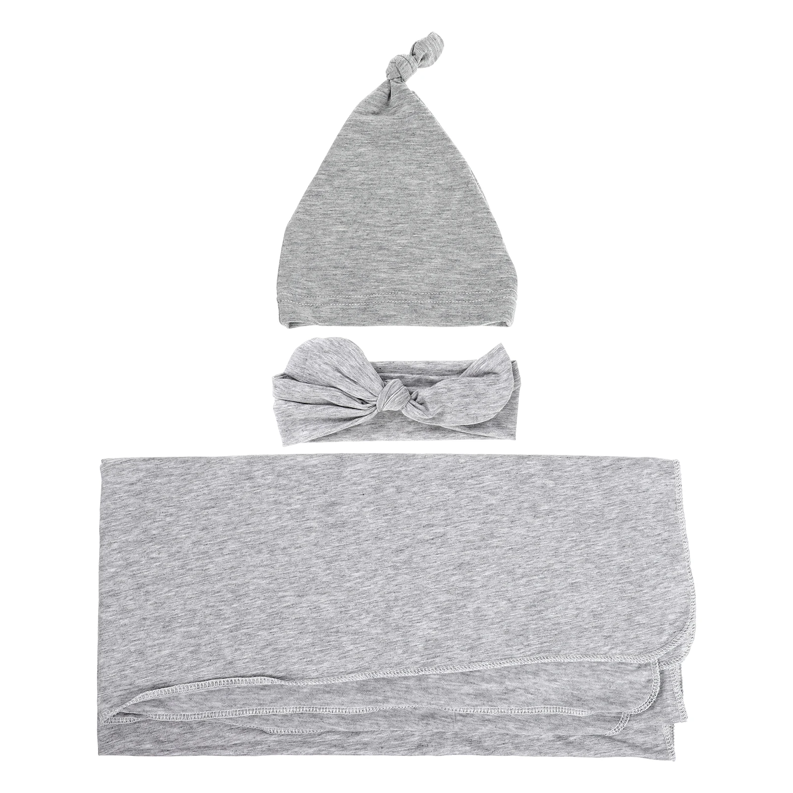 

Cotton Hat Glove Footie Set Newborn Baby Swaddle Blanket Comfortable Warm Winter Cap Headb Child