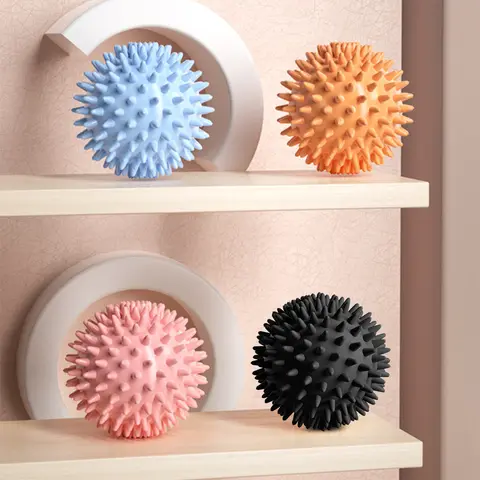 Spiky Massage Ball Compact Muscle Roller High Density Foot Massager Ball 6cm Trigger Point Massager Ball for Plantar Fasciitis