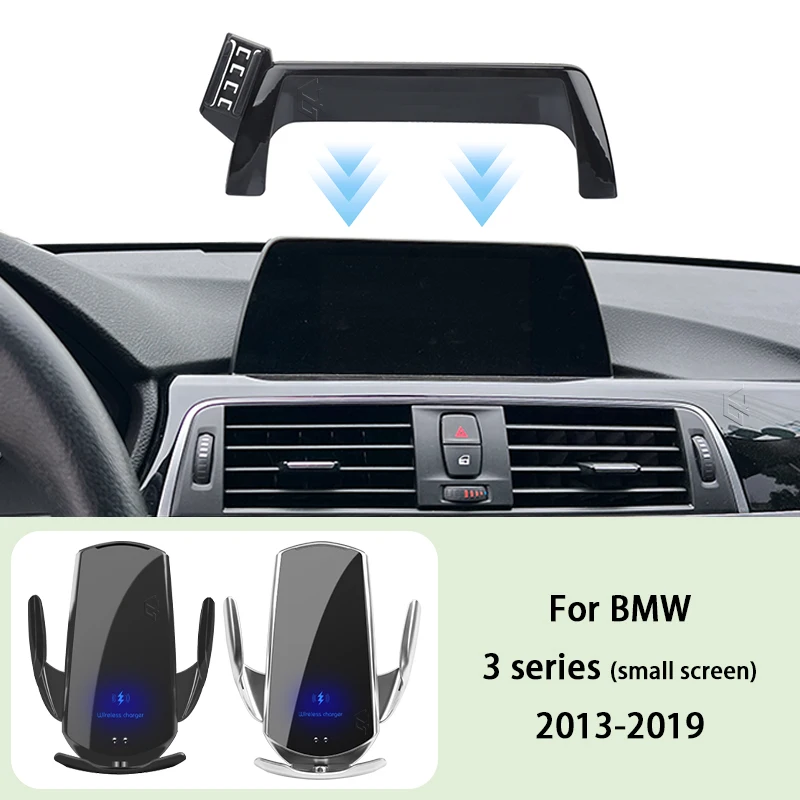 

Car Phone Holder Screen Panel Fixed Base For BMW 3 series F31 F30 2013-2019 15W Car Mobile Phone Wireless Charging Mount