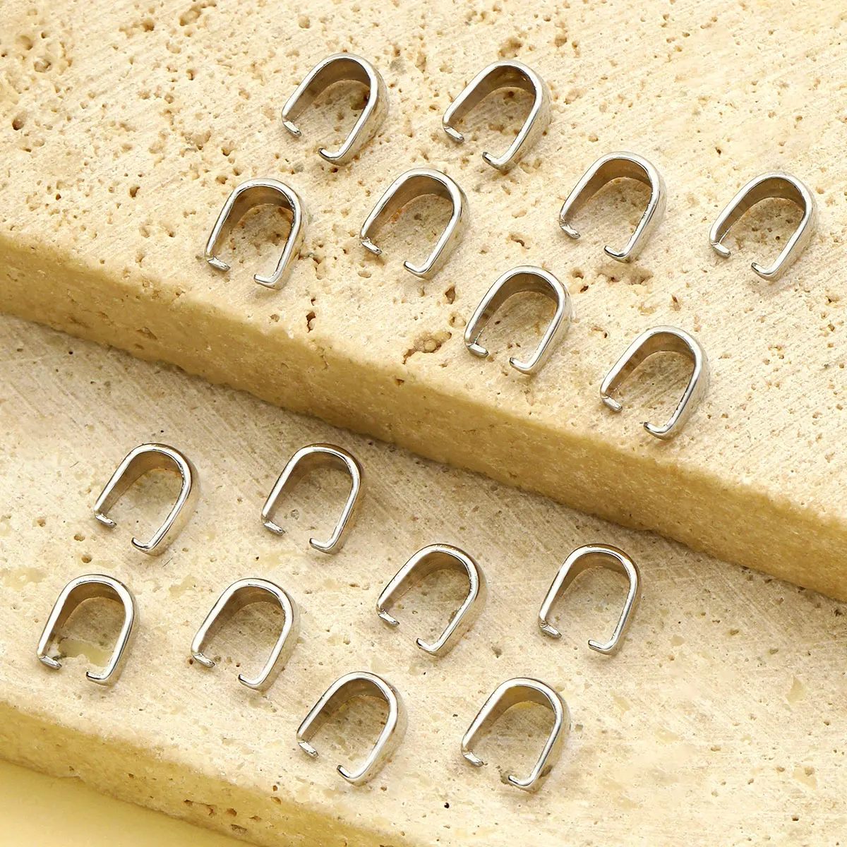 

200pcs/Lot Stainless Steel 4*7mm Clips Clasps Buckle Pinch Clip Bail Connector Jewelry Findings Accessories Wholesale