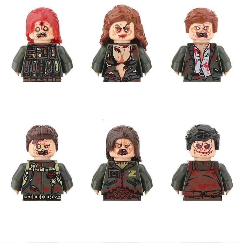 Hot US TV The Walking Dead Series Mini Action Figures Zombie Soldati Modello Building Blocks Mattoni Bambola Giocattoli 8 Stili Set Regali