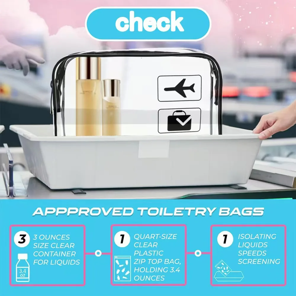 Picture 3: Waterproof Wash Transparent Makeup Bag, Multifunctional Waterproof Travel Storage Bag, Portable for Going Out