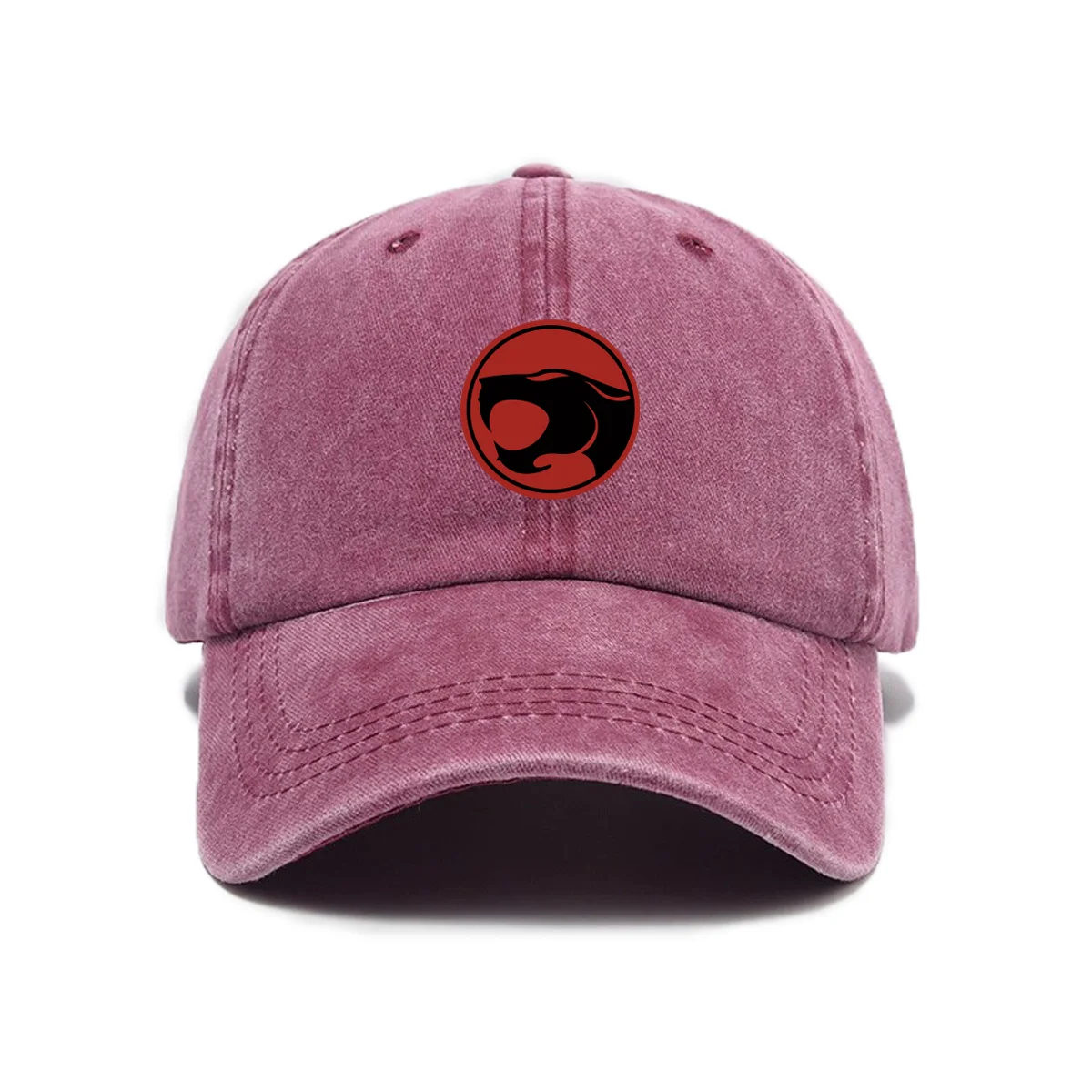 Bedruckte Thunder Cats Baseballkappe aus gewaschener Baumwolle, Unisex, für den Außenbereich, verstellbar, lässig, Retro, weiches Oberteil, Dad Cap – Detail 5
