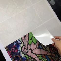 20 folhas capa de papel de liberação à prova de poeira pintura diamante bordado acessórios ferramentas conjunto capa substituição dupla face papel de óleo