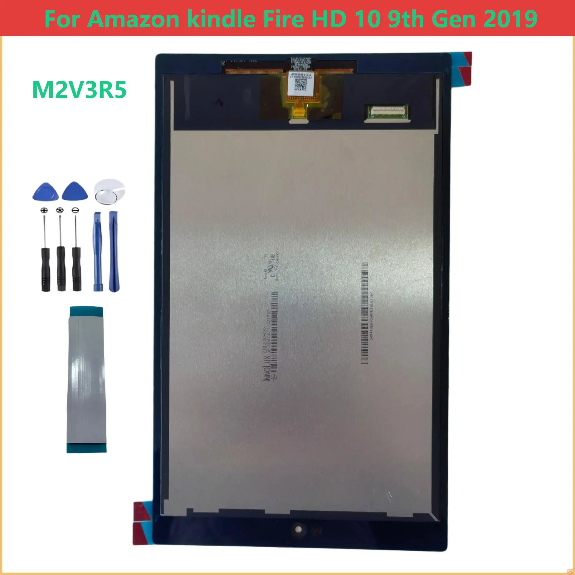 AAA  For AmazXX Fire HD10 2019 HD 10 9th Gen M2V3R5 LCD Display Touch Screen Digitizer Assembly