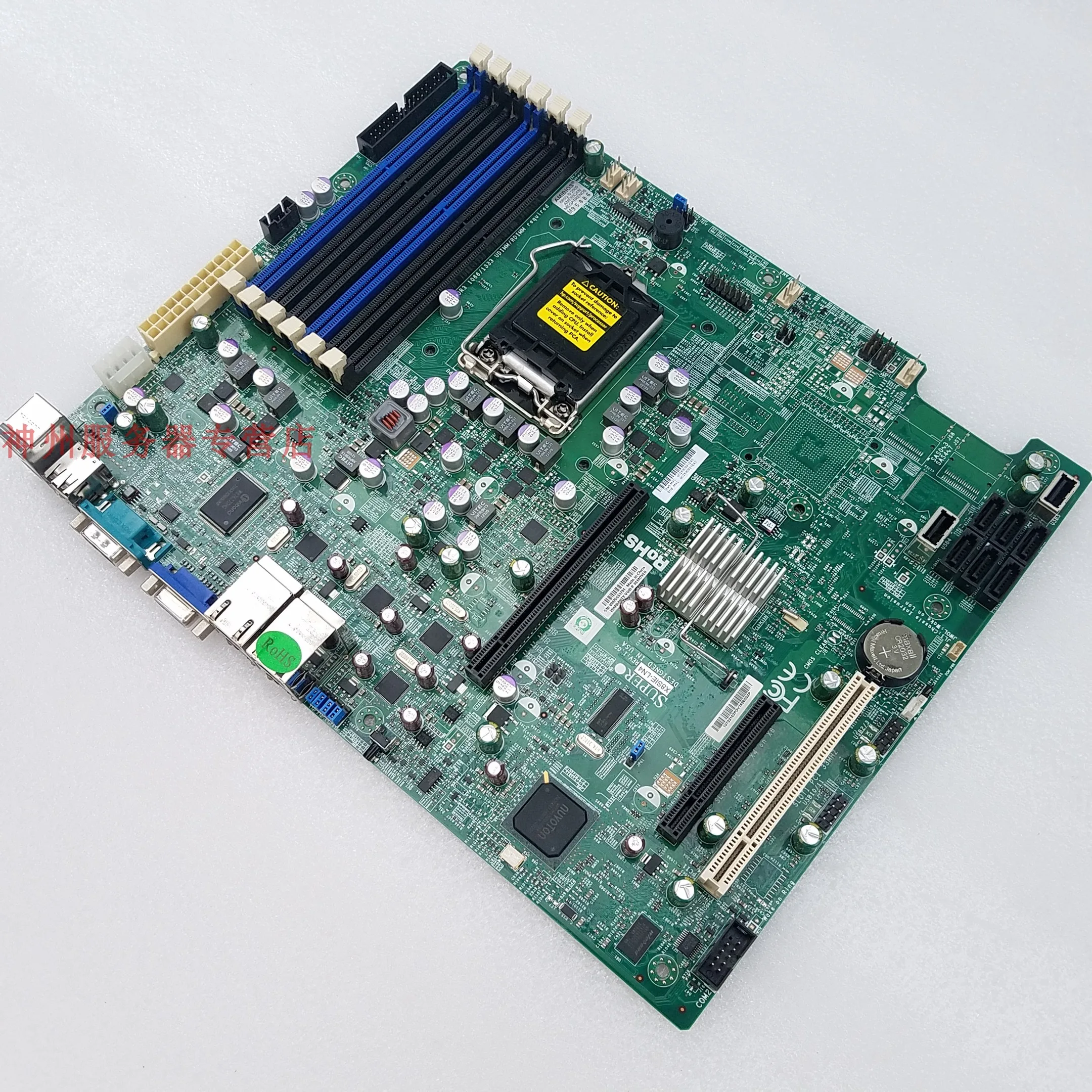 X8SIE-LN4 integrates 4 Gigabit Ethernet 1156-pin motherboard Support x3430