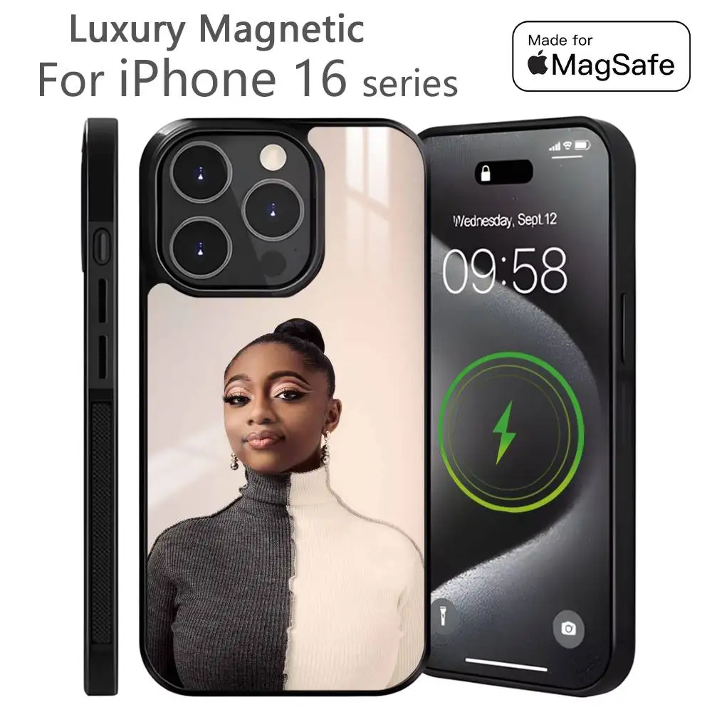 

S-Samara JoyS Phone Case For iPhone 16 15 14 13 Pro Max Plus Mini Magnetic Magsafe Wireless Charging Cover