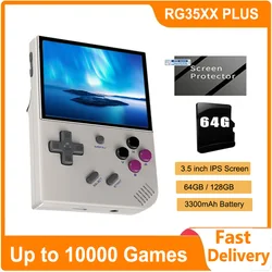 RG35XX PLUS Retro Handheld Game Player 3.5''IPS Screen Built-in 10K Games Kids Game Console Boy Kids Gift