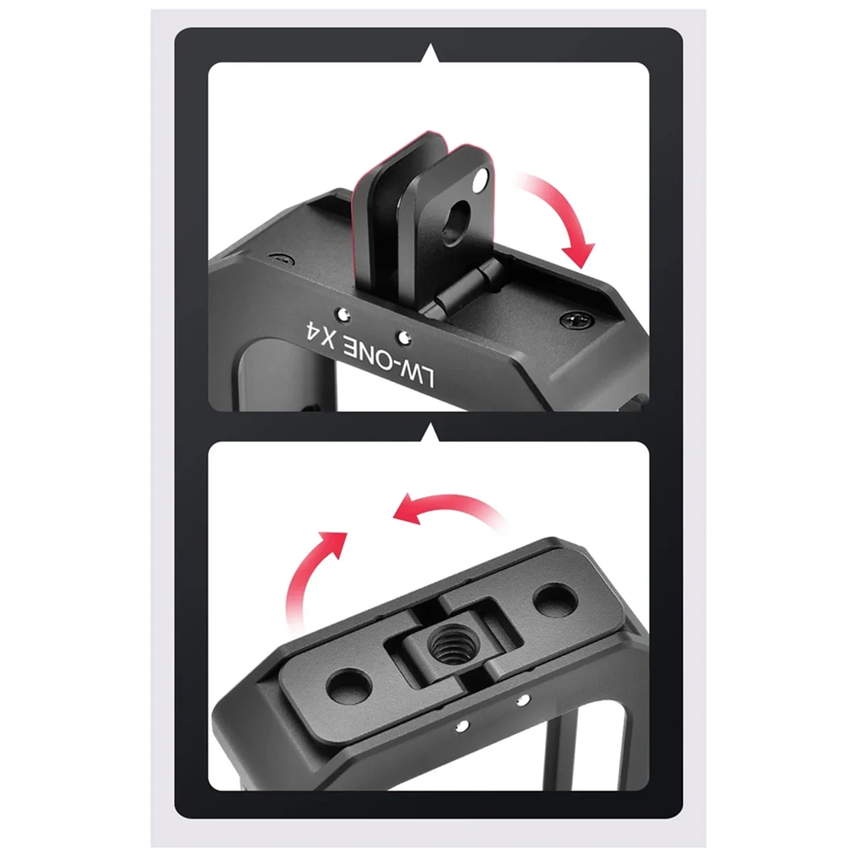 Klatka metalowa Rabbit Cage Shadow Stone X4 do kamery sportowej Insta360 ONE X4 - wydajna