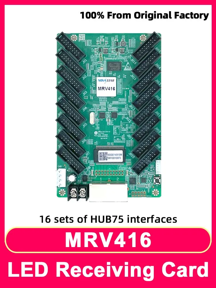 Novastar MRV416 Receiving Card LED Video Wall Controller LED Display Screen RGB Matrix HBU75 Full Color Module Control card