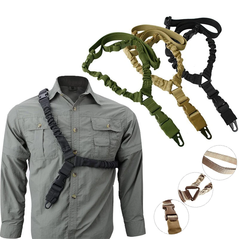 

Tactical Shooting Belt Sling Shoulder Strap Harness Rifle Strap Hunting Accessories With Metal Buckle Tactical Equipment