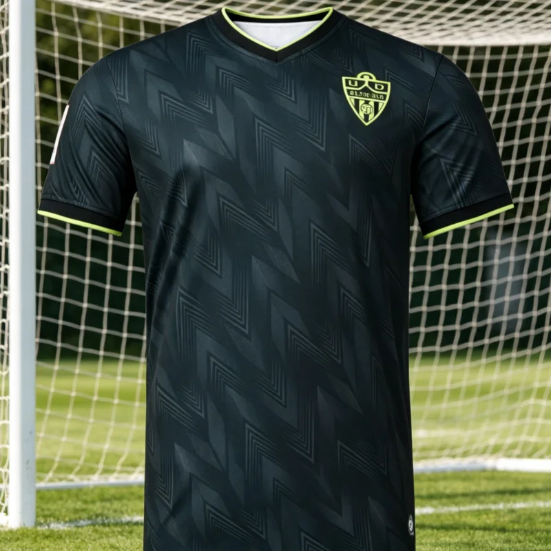 2026-27 Almeria 3 Styles Fußballtrikot Schnelltrocknende Fußballuniform für Spiel, Training, Alltag, Fan-Sportbekleidung, Familien- und Kinder-T-Shirts – Detail 1