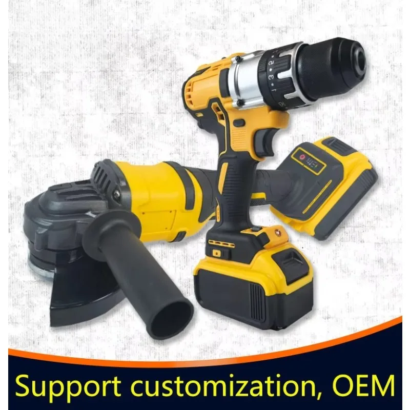 21 فولت 24 فولت المحمولة الكهربائية اللاسلكية آلة الحفر بدون فرش عدة مصنع الخشب ممتاز الطاقة مع بطارية ليثيوم