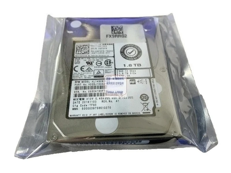 

Used For Dell GP3FR 1.8T 12Gb 10K SAS 2.5 AL14SEB18EQ Server Hard Disk