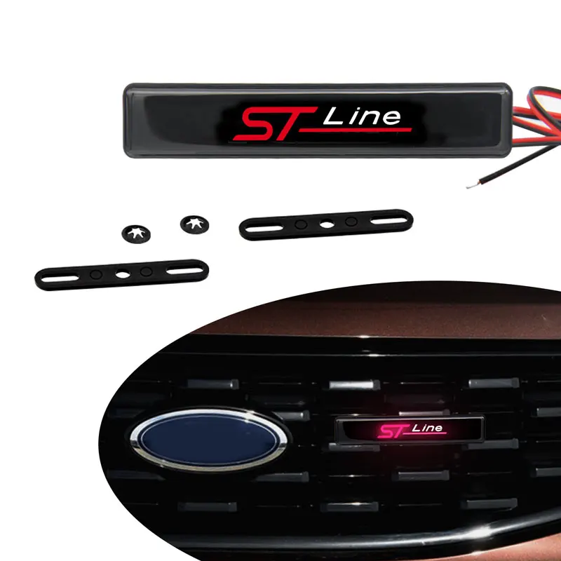 2 stuks (een set) ST Line Embleem voor Focus ST Line Fiesta ST Line Badge (2 stuks zwart 2 stuks (een set) ST Line Embleem voor Focus ST Line Fiesta ST Line Badge (2 stuks zwart