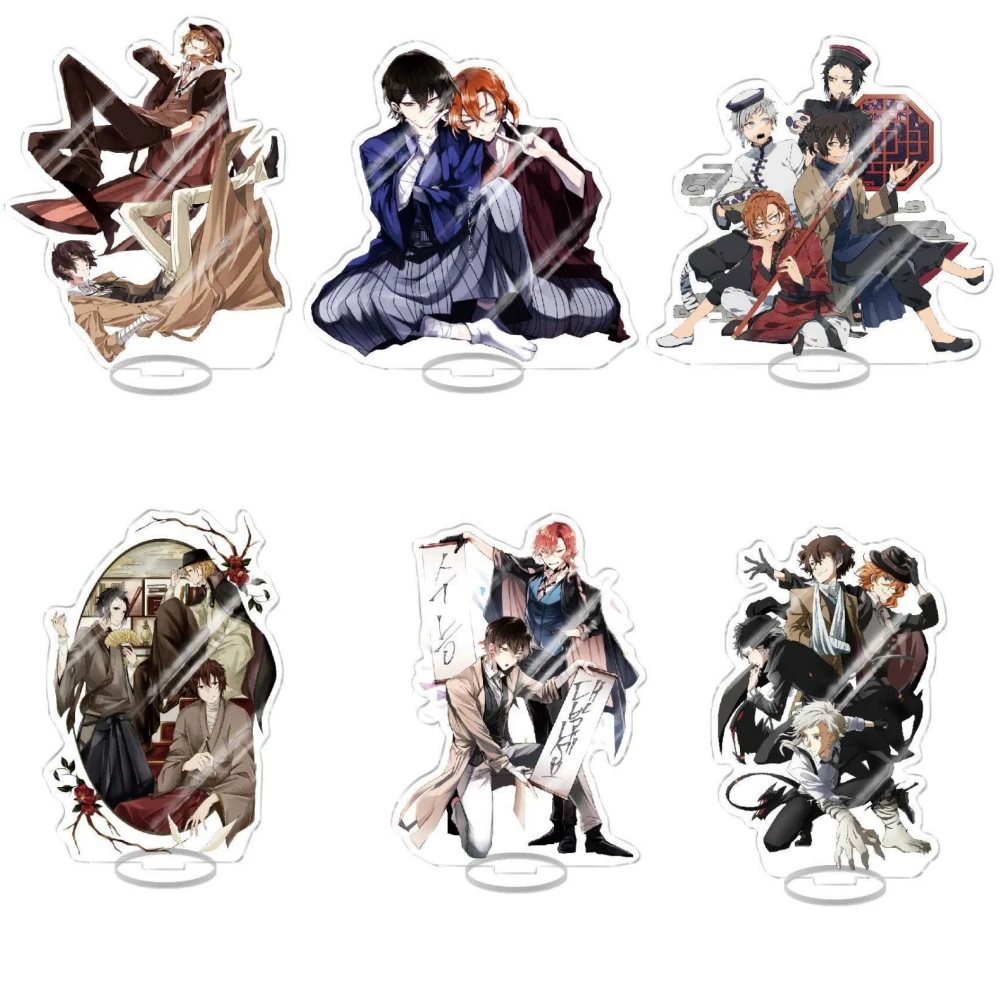 Stroy Anime Dog Atsushi Nakajima Dazai Chuya Ryunosuke Bungou Acrylic Stand Figure Desktop Decoration Collection Model Toy Gift