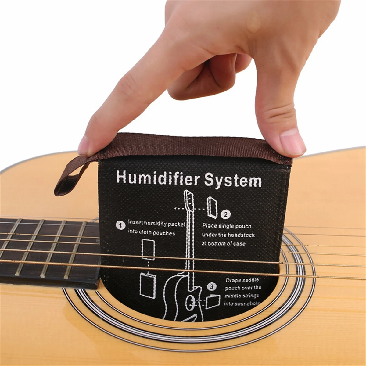 Guitar Automatic Humidifier Set Acoustic Guitar Two-Way Humidity Adjustment Package Classical Folk Guitar Humidifier